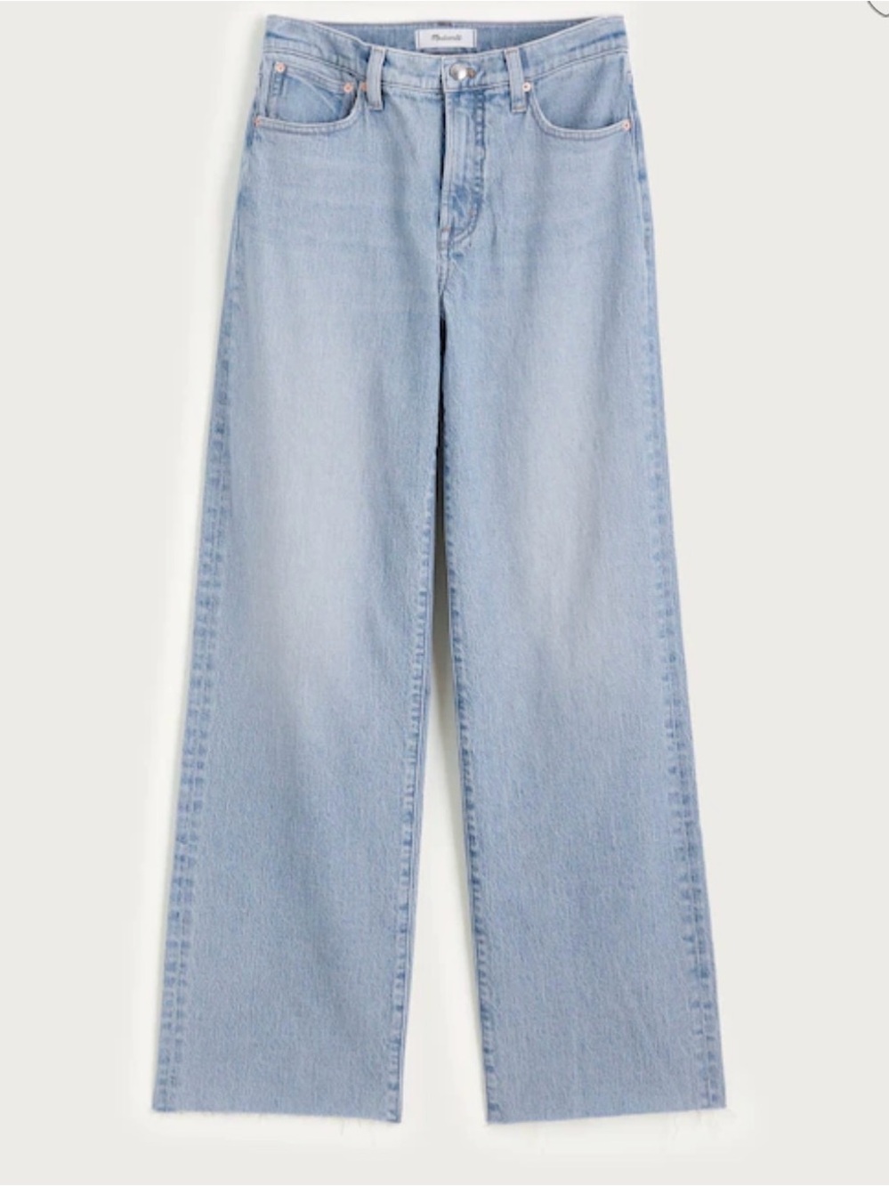 Madewell Light Wash High-Rise Wide-Leg Jeans Size 23P
